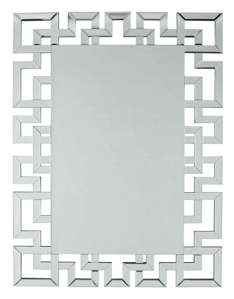 Aliza Silver Frameless Wall Mirror - Ornate Home