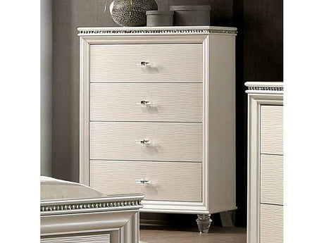Allie Pearl White Chest - Ornate Home
