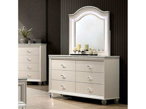 Allie Pearl White Dresser - Ornate Home