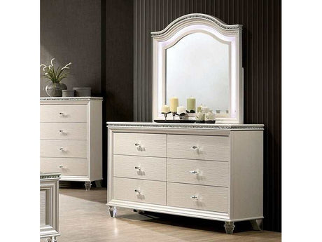 Allie Pearl White Dresser - Ornate Home