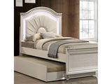 Allie Pearl White Full Bed - Ornate Home