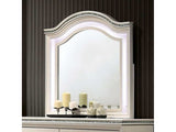Allie Pearl White Mirror - Ornate Home