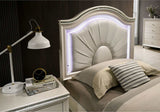 Allie Pearl White Twin Bed - Ornate Home