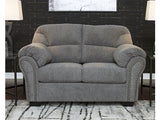 Allmaxx Pewter Loveseat - Ornate Home