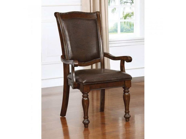 Alpena Brown Cherry/Espresso Dining Arm Chair (Set of 2) - Ornate Home