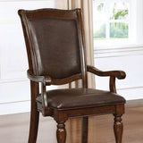 Alpena Brown Cherry/Espresso Dining Arm Chair (Set of 2) - Ornate Home