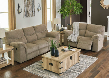 Alphons Manual Reclining Sofa & Loveseat Set - Ornate Home