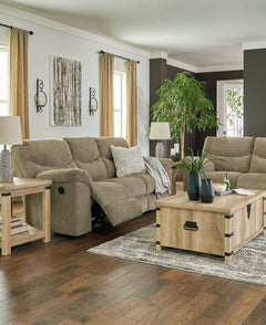Alphons Manual Reclining Sofa & Loveseat Set - Ornate Home