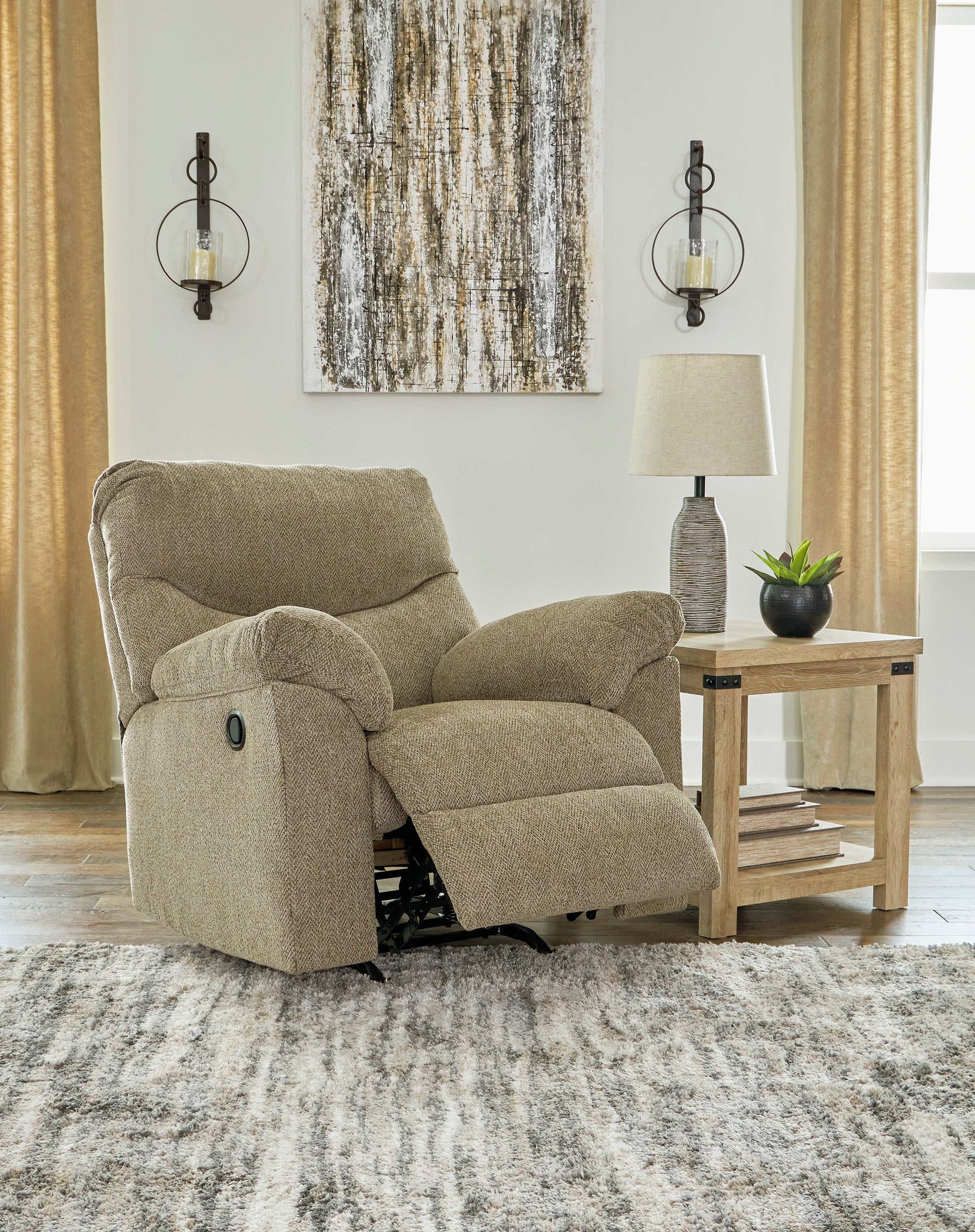 Alphons Manual Rocker Recliner - Ornate Home