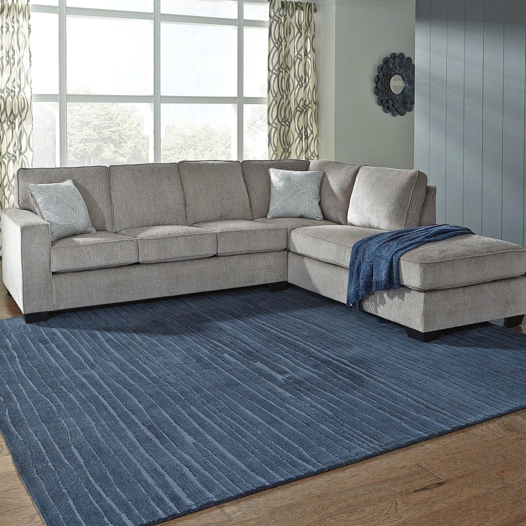 Altari Alloy Full Sleeper Sectional Sofa w/ RAF Chaise - Ornate Home