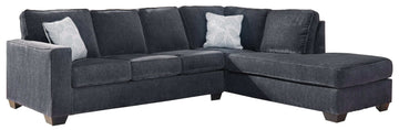 Altari Slate 2pc Sectional Sofa w/ Chaise - Ornate Home