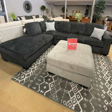 Altari Slate 2pc Sectional Sofa w/ Chaise - Ornate Home