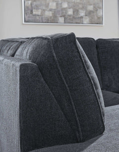 Altari Slate Full Sleeper Sectional Sofa w/ LAF Chaise - Ornate Home