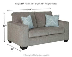 Altari Stationary Loveseat - Ornate Home