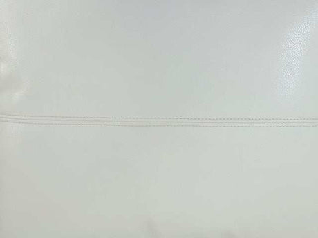 Althea White Leatherette Armless Chair - Ornate Home