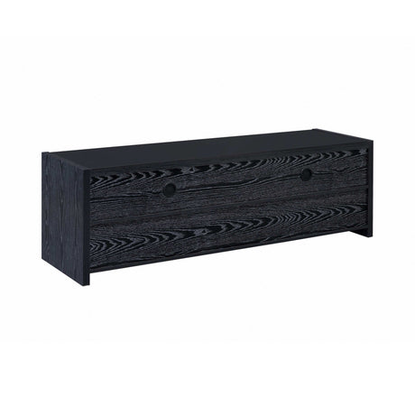 Alton Black Oak 3 Drawer TV Console 62″ - Ornate Home
