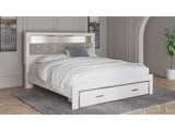 Altyra King Upholstered Bookcase Bed with Storage - Ornate Home
