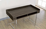 Alvin Brown & Chrome Desk - Ornate Home