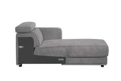 Alwin Dark Gray 2pc L Shape Sectional Sofa - Ornate Home