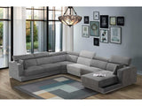 Alwin Dark Gray 4pc Sectional Sofa - Ornate Home