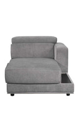 Alwin Dark Gray 4pc Sectional Sofa - Ornate Home
