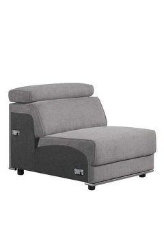 Alwin Dark Gray 5pc Sectional Sofa - Ornate Home