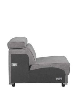 Alwin Dark Gray 5pc Sectional Sofa - Ornate Home