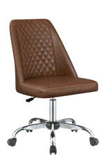 Alyx Brown & Chrome Office Chair - Ornate Home