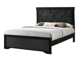Amalia Black Upholstered Panel Bedroom Set - Ornate Home
