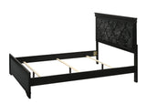 Amalia Black Upholstered Panel Bedroom Set - Ornate Home