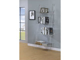 Amaturo Clear Acrylic Ladder Bookcase - Ornate Home