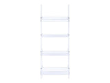 Amaturo Clear Acrylic Ladder Bookcase - Ornate Home