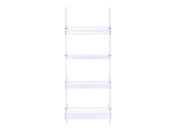 Amaturo Clear Acrylic Ladder Bookcase - Ornate Home