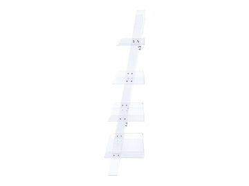 Amaturo Clear Acrylic Ladder Bookcase - Ornate Home