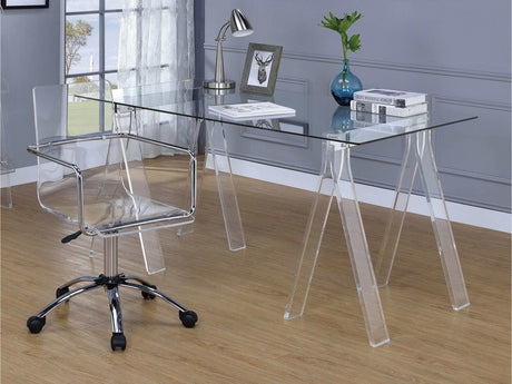 Amaturo Clear Acrylic Writing Desk - Ornate Home