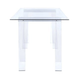 Amaturo Clear Acrylic Writing Desk - Ornate Home