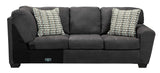 Ambee Slate 3pc LAF Chaise Sectional - Ornate Home