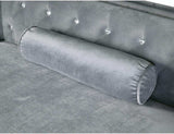 Amie Gray L Shape Sectional Sofa w/ Storage Chaise - Ornate Home