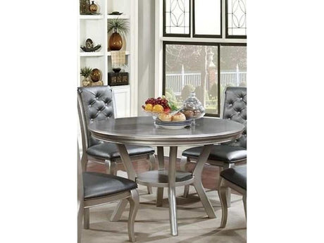 Amina Champagne Round Dining Table - Ornate Home