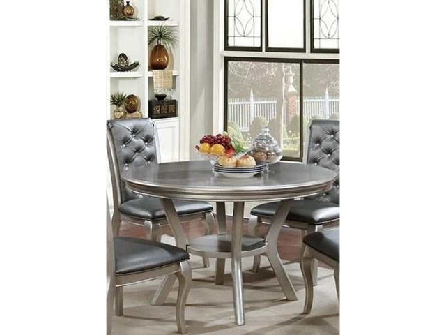 Amina Champagne Round Dining Table - Ornate Home