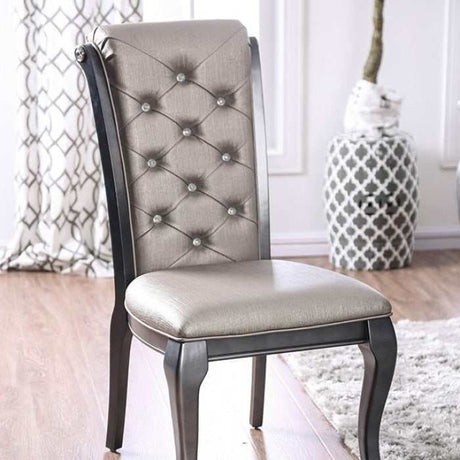 Amina Gray Dining Side Chair (Set of 2) - Ornate Home