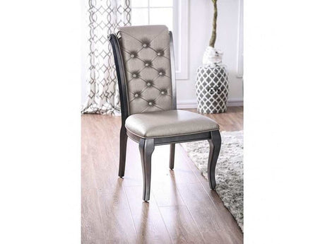 Amina Gray Dining Side Chair (Set of 2) - Ornate Home