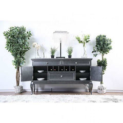 Amina Gray Server - Ornate Home