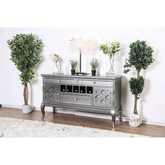 Amina Gray Server - Ornate Home
