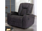 Amirah Dark Gray Glider Recliner - Ornate Home