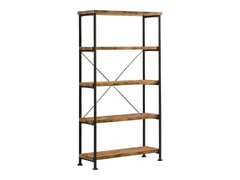 Analiese Antique Nutmeg 4Shelf Bookcase - Ornate Home