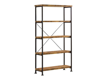 Analiese Antique Nutmeg 4Shelf Bookcase - Ornate Home