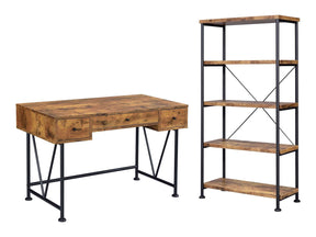 Analiese Antique Nutmeg / Black 2 Pc Desk Set - Ornate Home