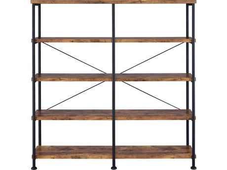 Analiese Antique Nutmeg DoubleWide Bookcase - Ornate Home