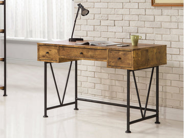Analiese Antique Nutmeg Writing Desk - Ornate Home